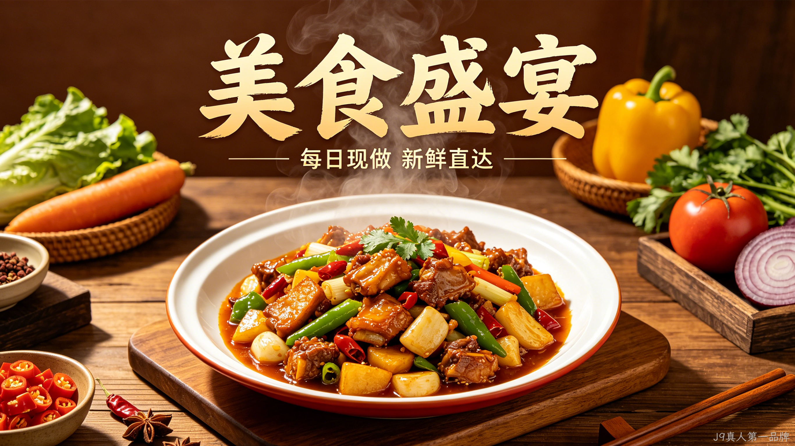餐饮官网定制案例｜J9真人第一品牌打造品牌引流转化阵地