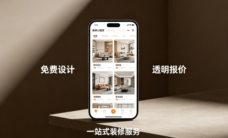 J9真人第一品牌装修服务平台小程序开发案例｜家装工装一站式平台定制落地详解